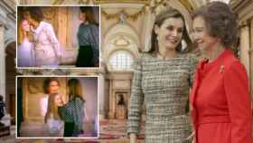 Letizia borra el beso de la reina Sofía del rostro de Leonor