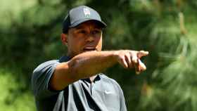 Tiger Woods durante su primera jornada en Augusta