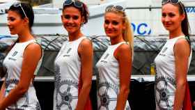 Las chicas de la parrilla en el Gran Premio de Mónaco de 2014.