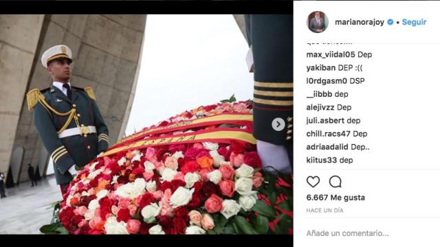 Condolencias en Instagram por la muerte de Mariano Rajoy