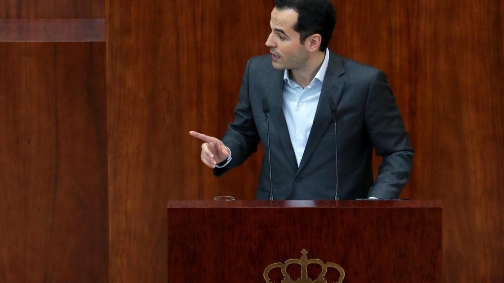 Ignacio Aguado en la Asamblea de Madrid.