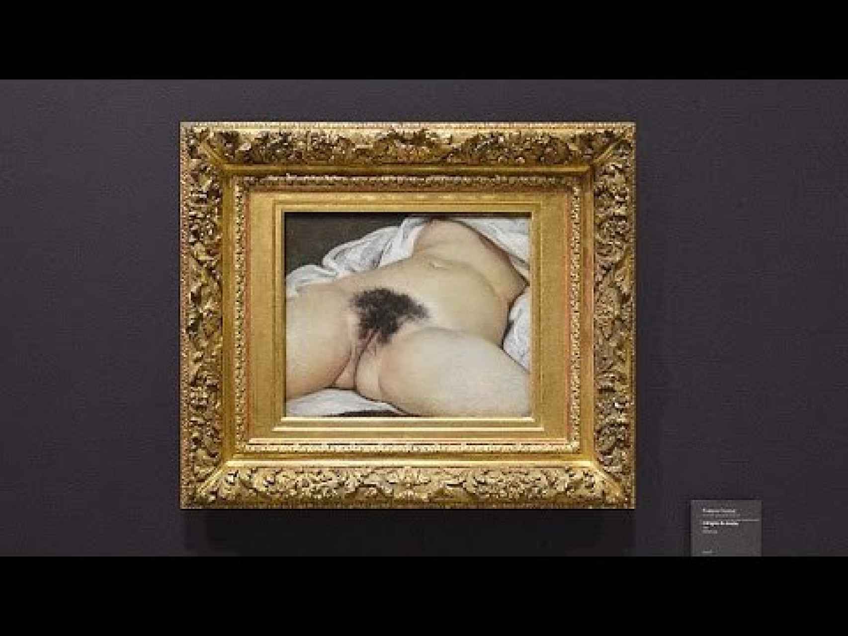 El cuadro de Gustave Courbet, en el Museo de Orsay.