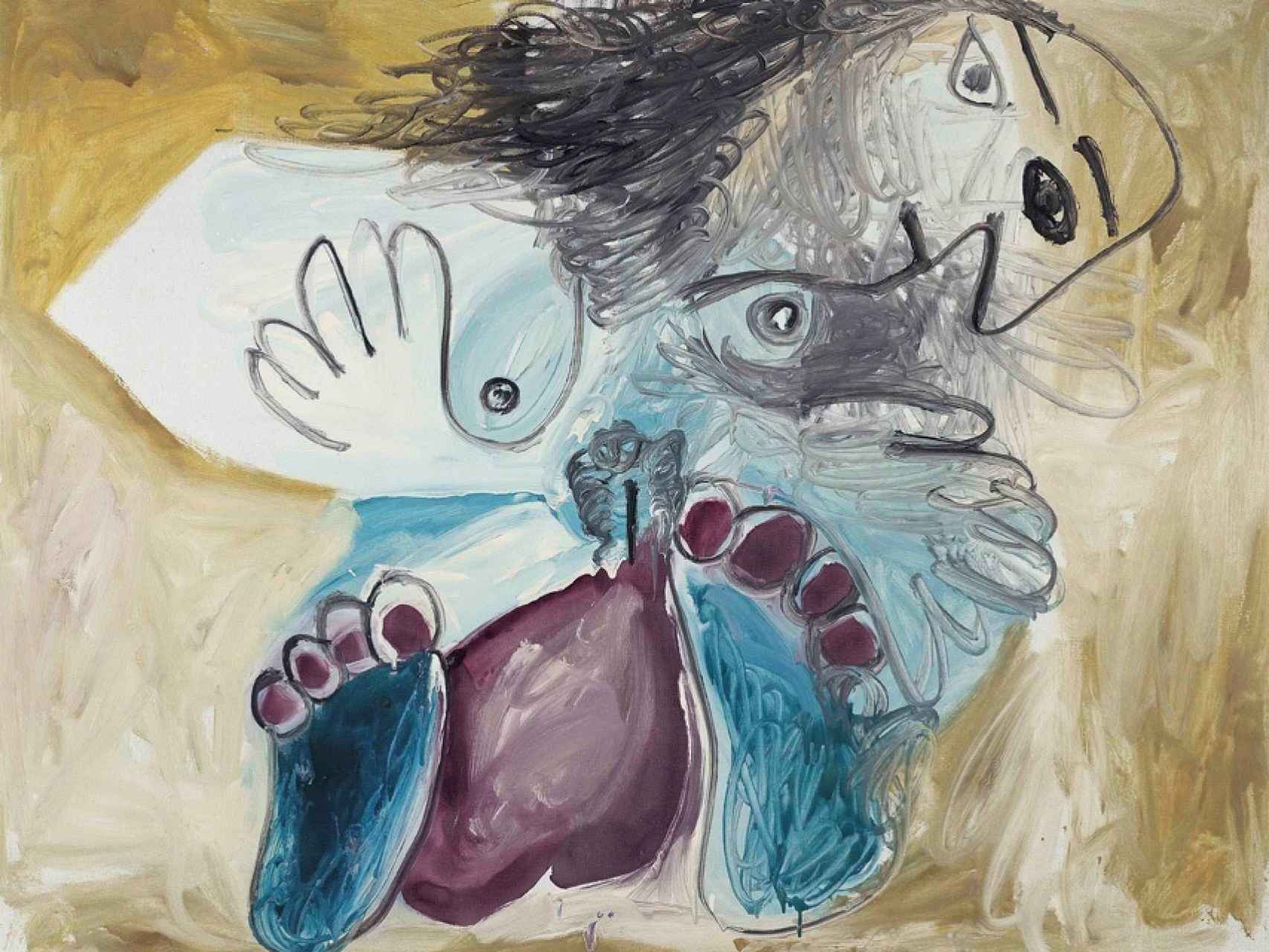 Pablo Picasso pintó Desnudo acostado, en 1967.