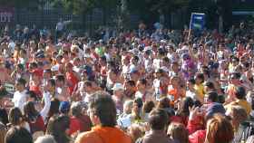 Corredores durante la media maratón de Madrid.