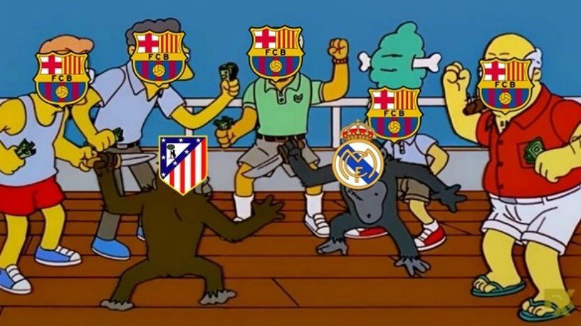 Meme del derbi entre Real Madrid y Atlético. Foto: memedeportes.com