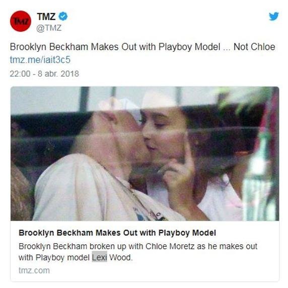 Noticia TMZ Brooklyn Beckham Lexi Wood