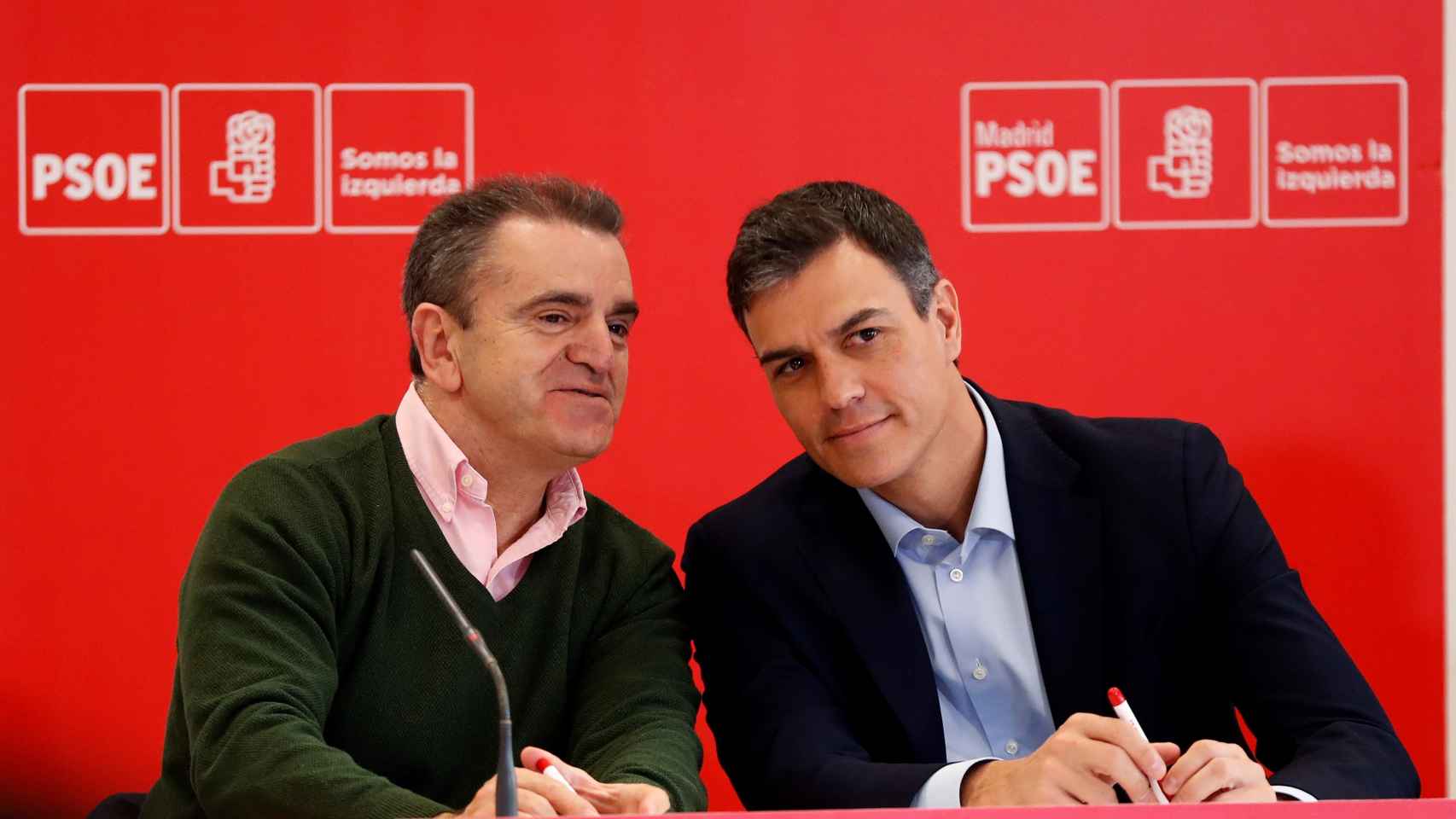 José Manuel Franco, delegado del Gobierno en Madrid, y Pedro Sánchez, presidente del Gobierno.