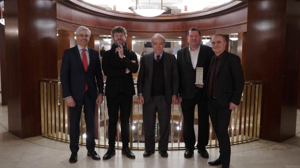 Ignacio García-Belenguer, Pablo Heras Casado, Gregorio Marañón, Bolyon y Joan Matabosch, en el Teatro Real.