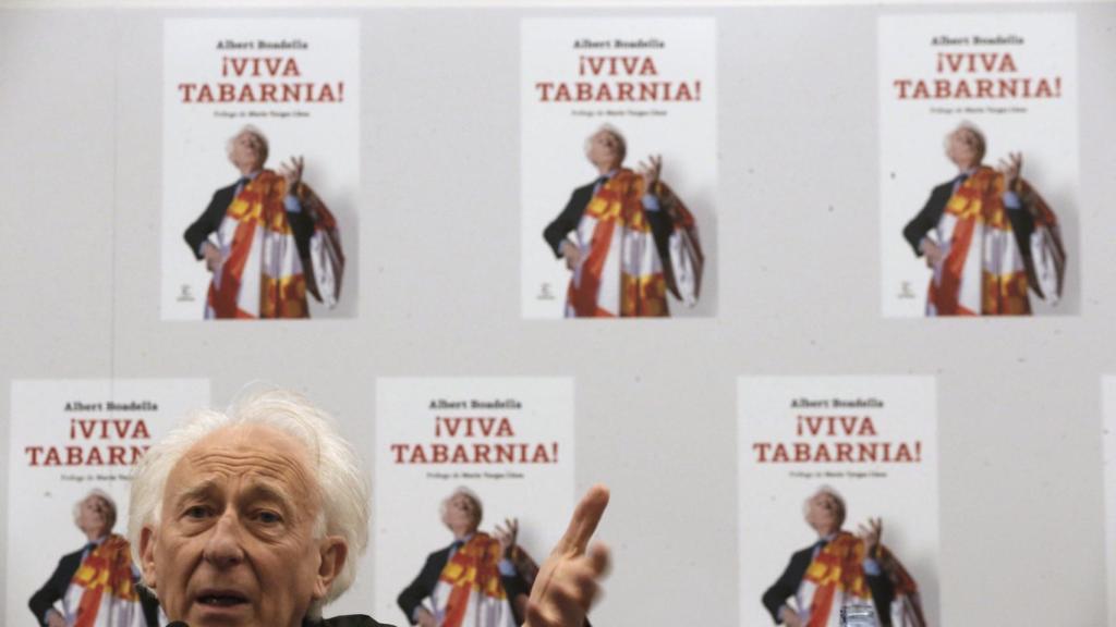 Albert Boadella, presidente de Tabarnia, este miércoles en la sala Finlandia de un hotel en Madrid.