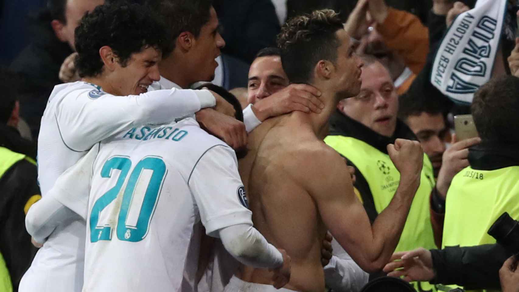 Cristiano Ronaldo, en la celebración del gol de penalti