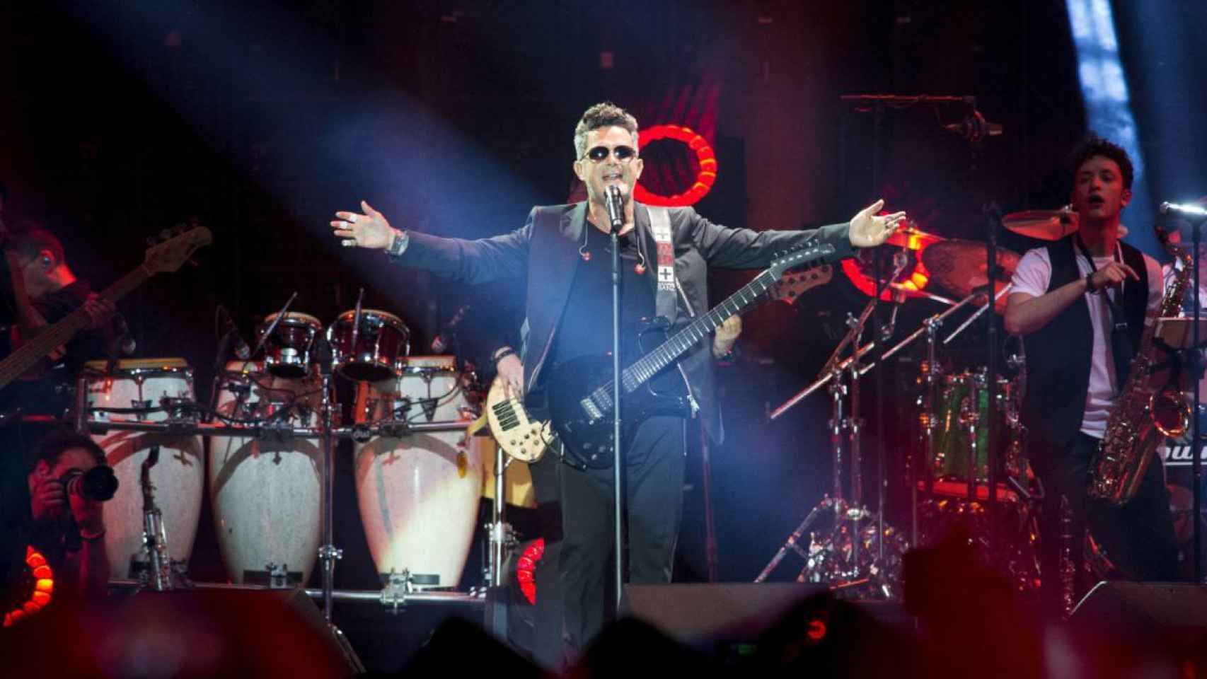 Alejandro Sanz durante el concierto del pasado 8 de diciembre de 2017.