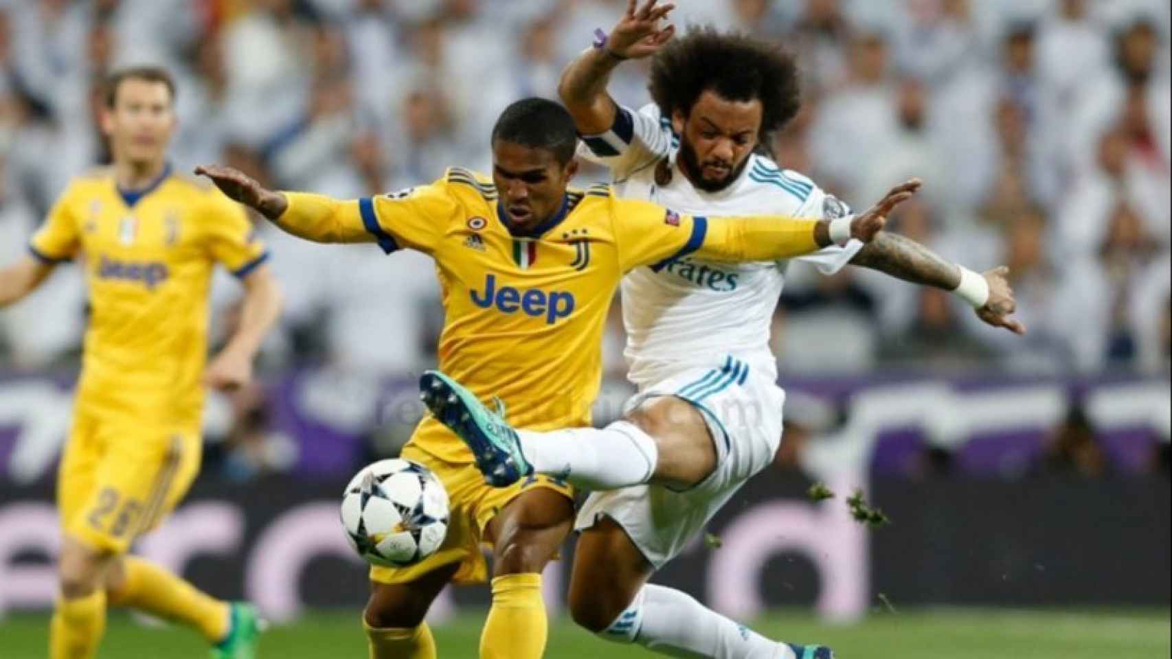 Marcelo, en el Real Madrid-Juventus