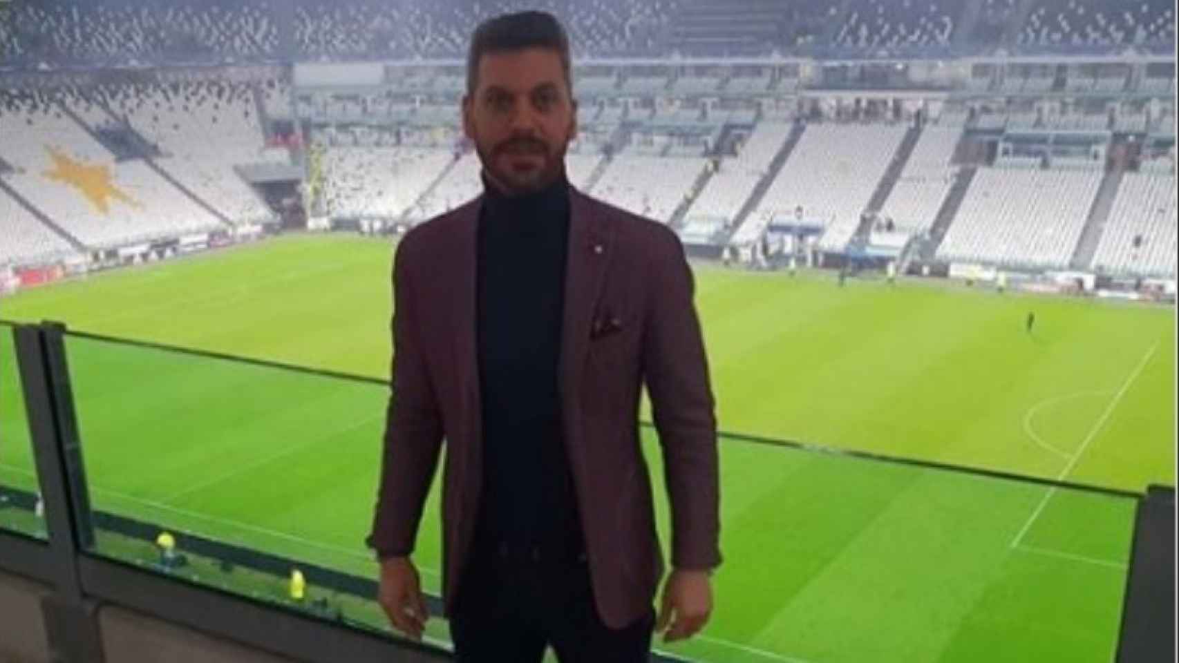 René Ramos en el Juventus Stadium. Foto: Instagram (@reneramosoficial)