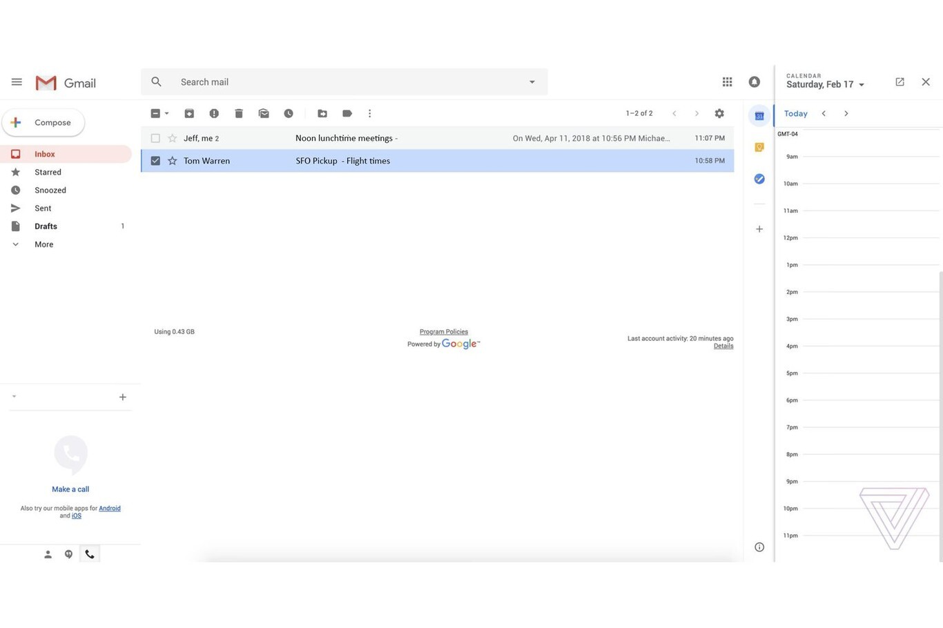 nuevo diseño google gmail web