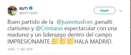 Así celebraron Guti y Arbeloa en Twitter el pase a semis