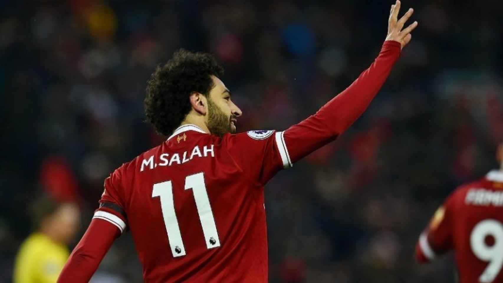 Salah celebra un gol con el Liverpool. Foto: liverpoolfc.com