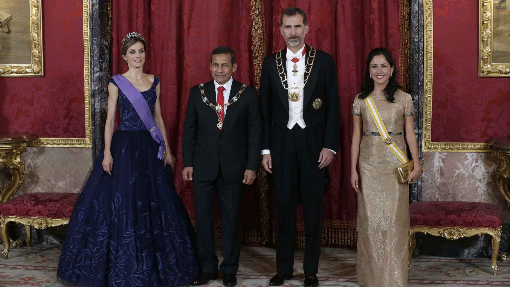 Letizia, Ollanta Humala, Felipe VI y Nadine Heredia Alarcon