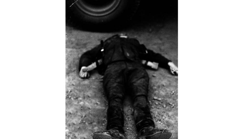 El guardia civil Pardines, muerto en el suceso de Villabona. Fotografía incluida en el proyecto `Historia de un desafío´(Editorial Península).