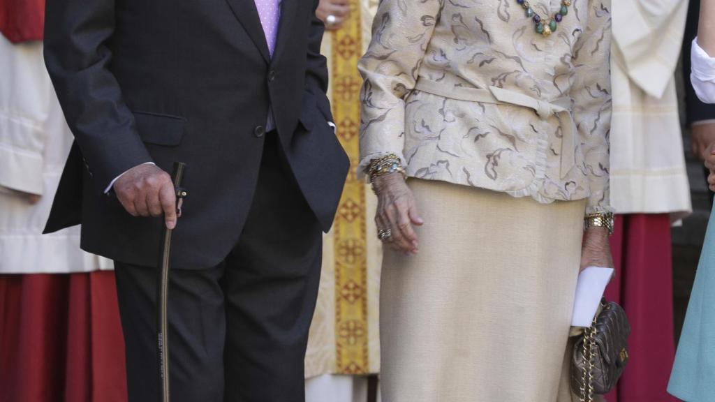 Juan Carlos y Sofía, en la catedral de Palma.