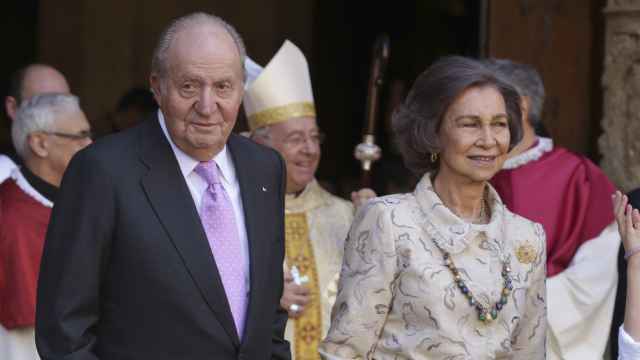Juan Carlos y Sofía en la Catedral de Palma.