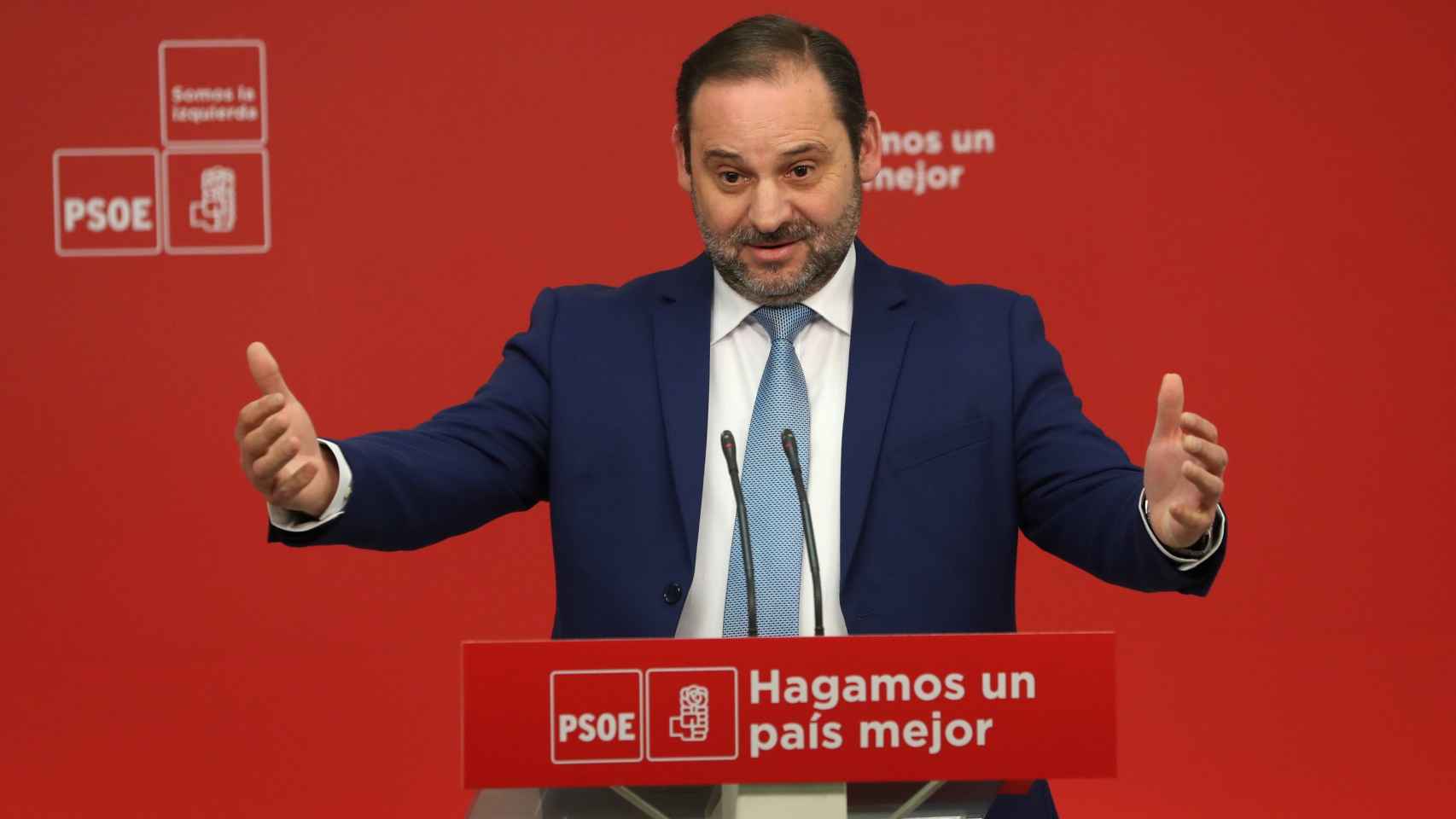 José Luis Ábalos, secretario de Organización del PSOE, este viernes en Madrid.