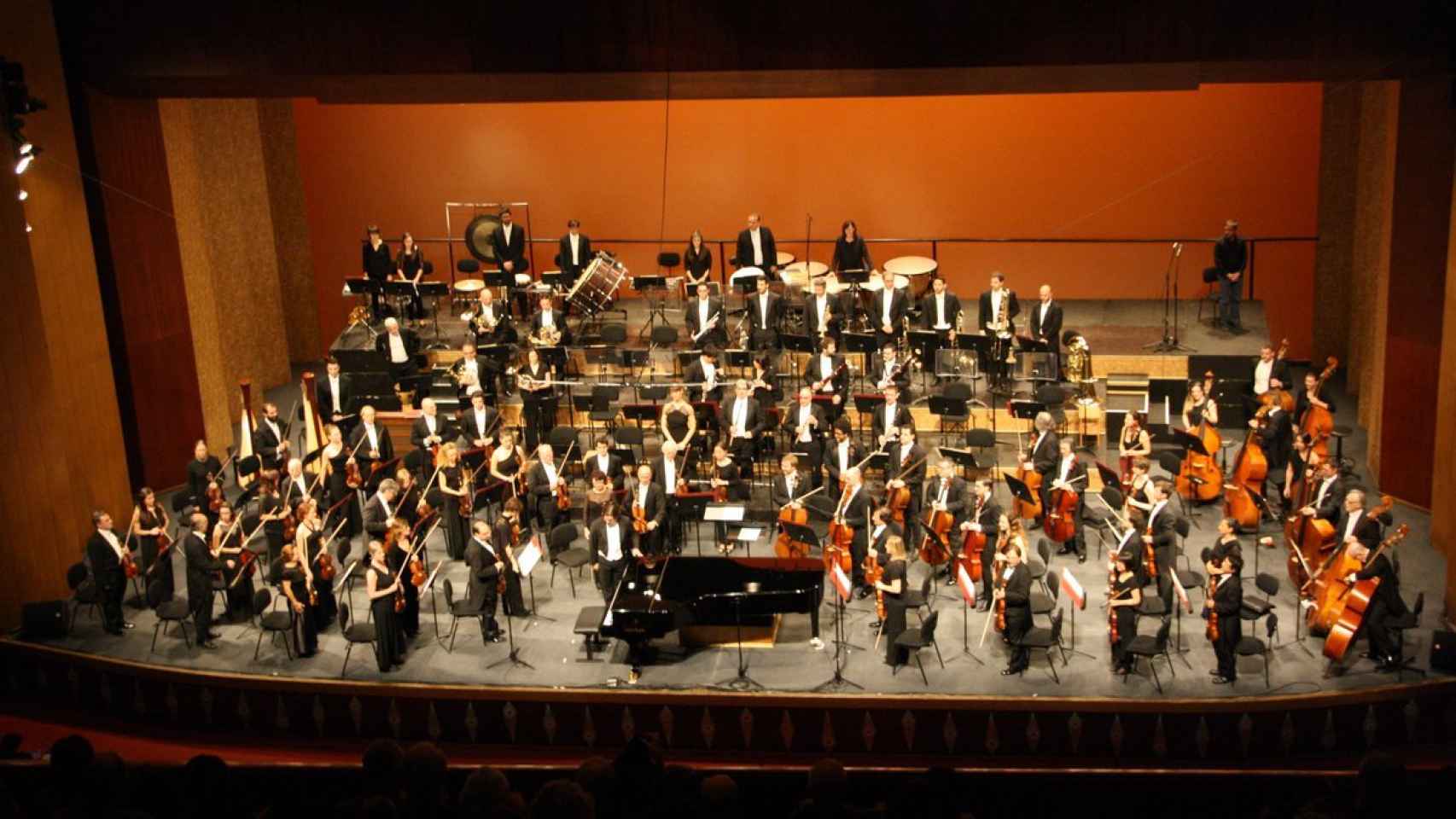 La Orquesta Sinfónica de Baleares, durante un concierto.