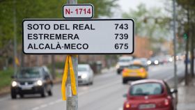 La señal colocada en el pueblo de Bordils (Girona)