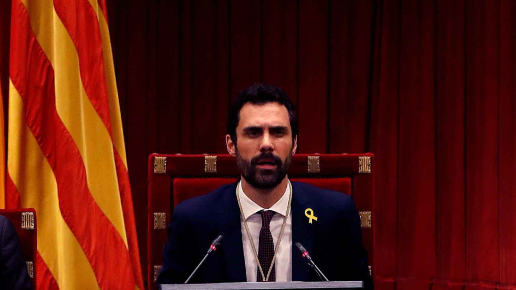 Roger Torrent, el presidente del Parlament catalán