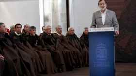 Mariano Rajoy en el acto de entrega de la capa alistana