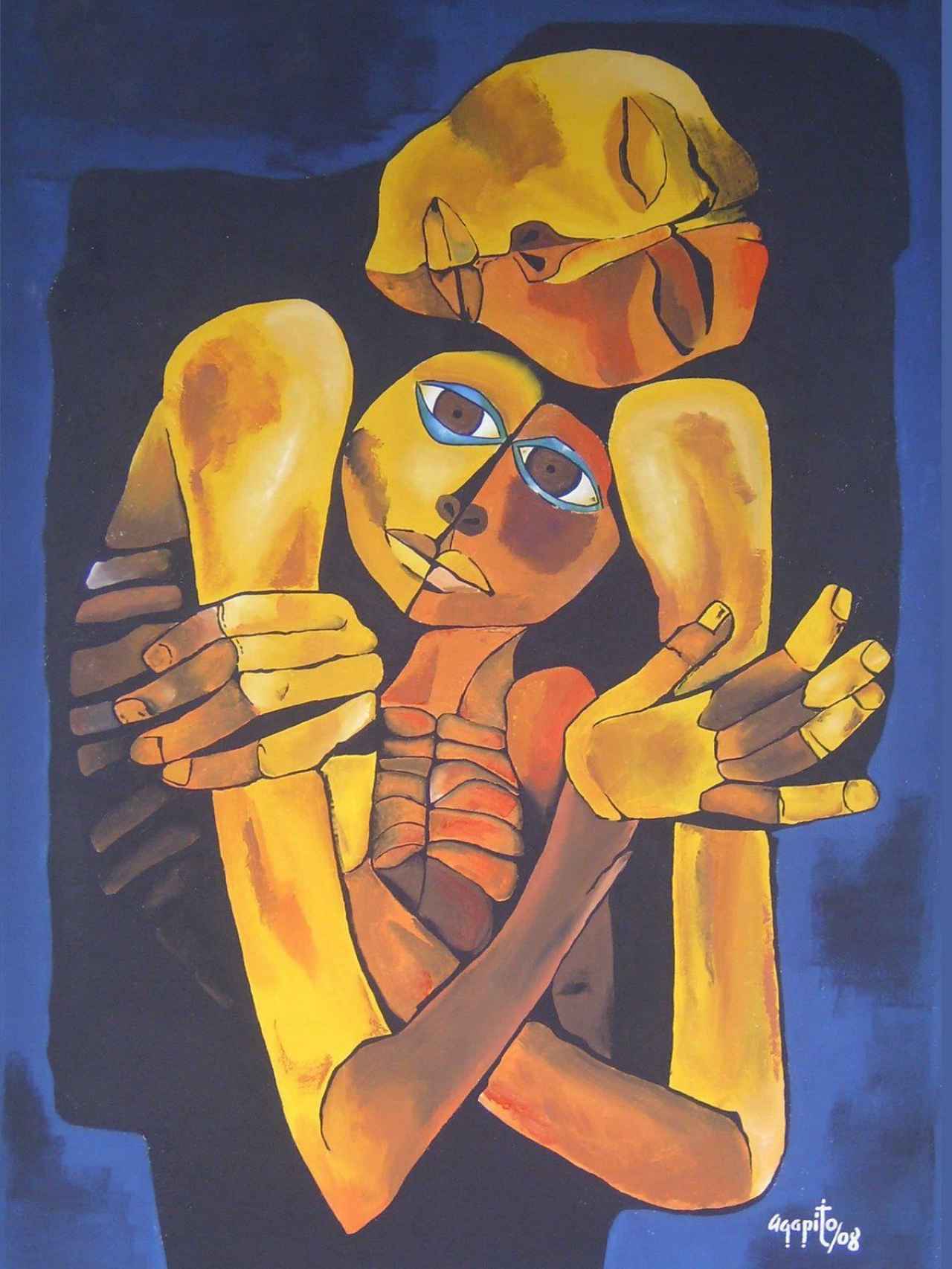 Madre e hijo, de Oswaldo Guayasamín.