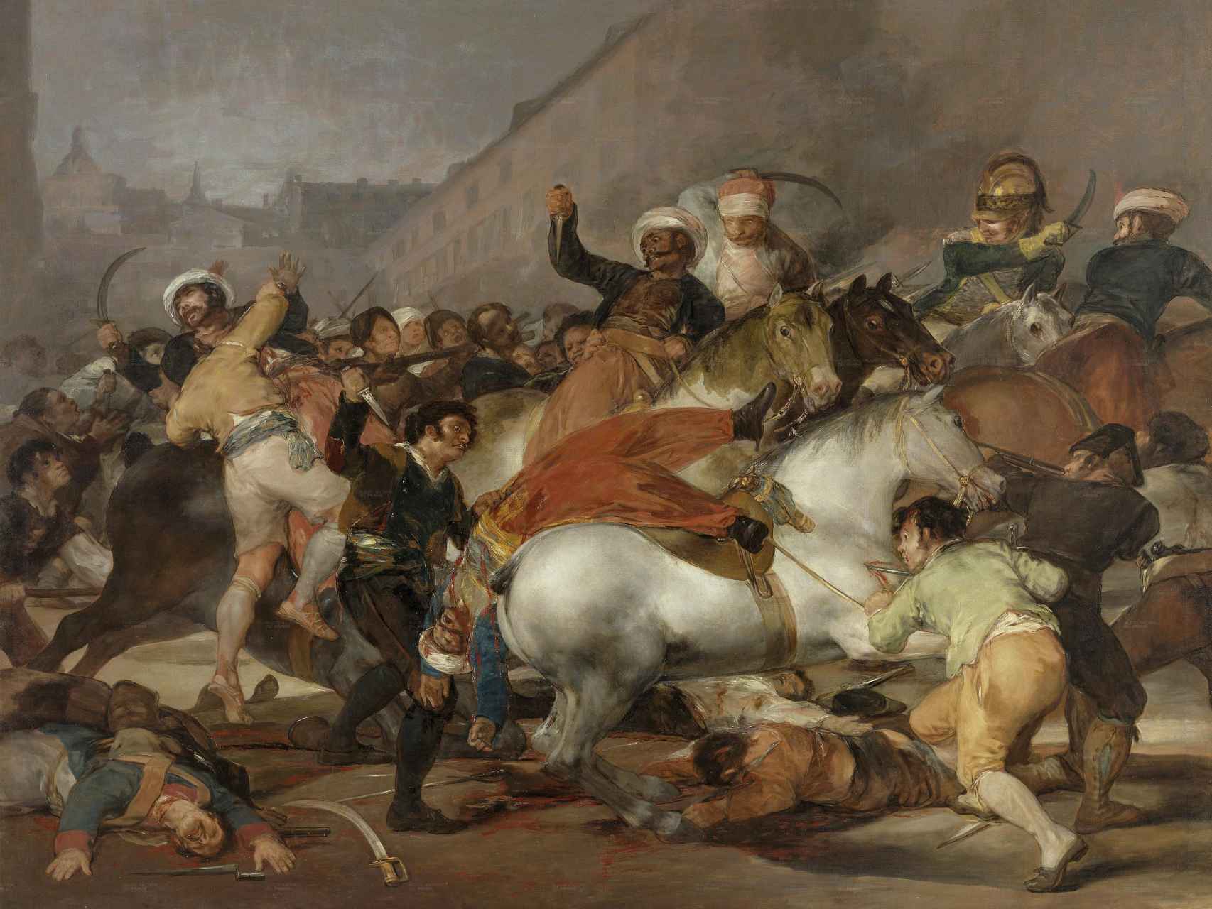 La lucha con los mamelucos, de Goya.