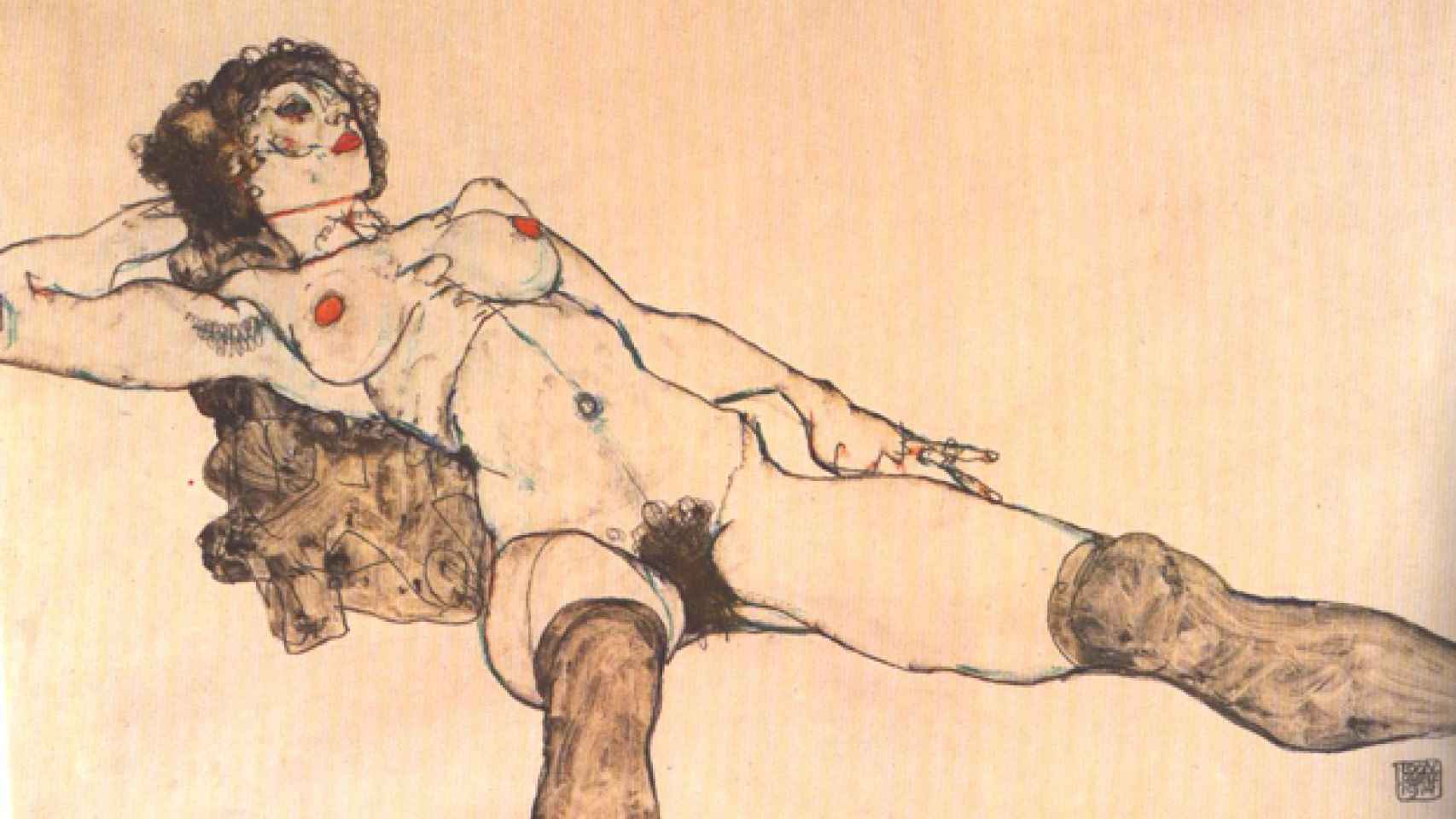 Uno de los desnudos de Egon Schiele que expondrá pronto el MET. Se plantea incluir una marca que recuerde que era un presunto abusador.