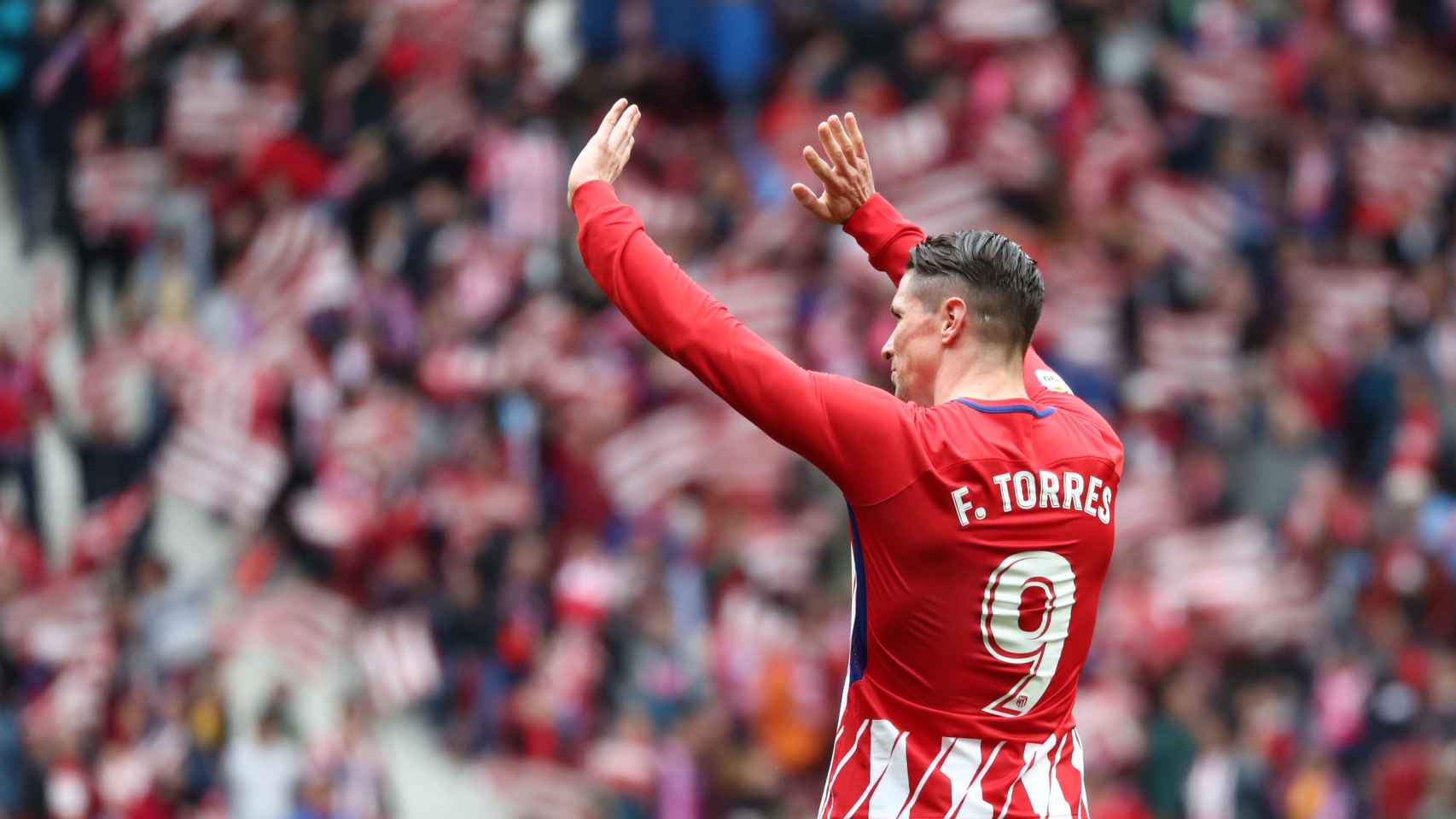 Fernando Torres celebra su gol contra el Levante.