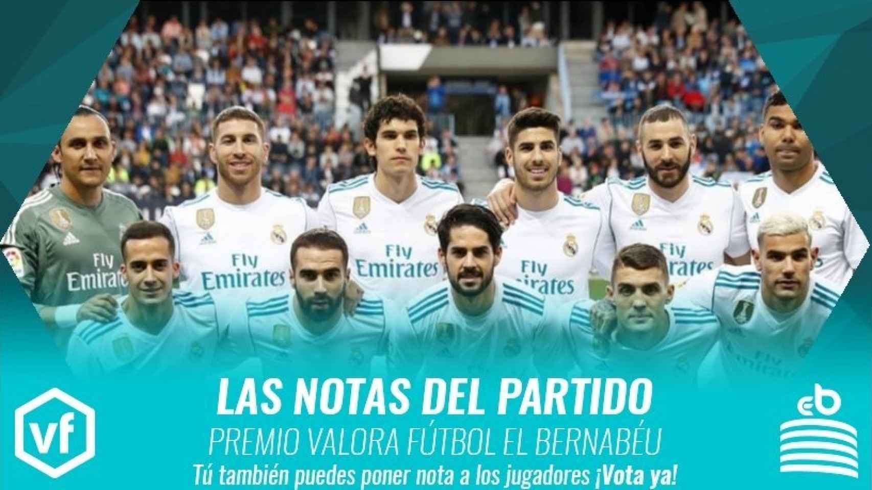 Las notas del Málaga - Real Madrid