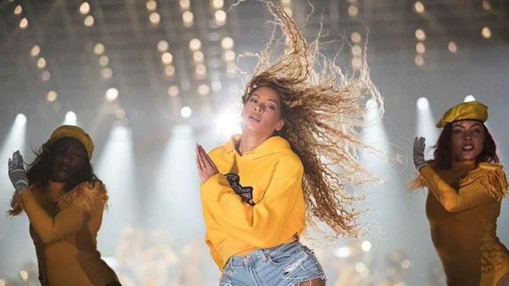 Beyoncé, en su actuación de Coachella.