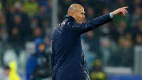 Zidane, en el partido contra la Juventus