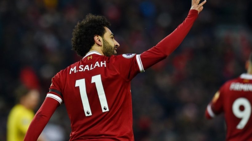 Salah, en el partido contra el Liverpool. Foto. Twitter (@LFC)