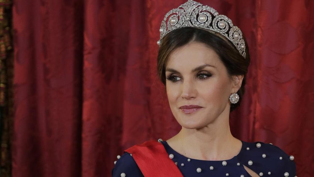 Letizia con la tiara de Cartier, la favorita de Sofía