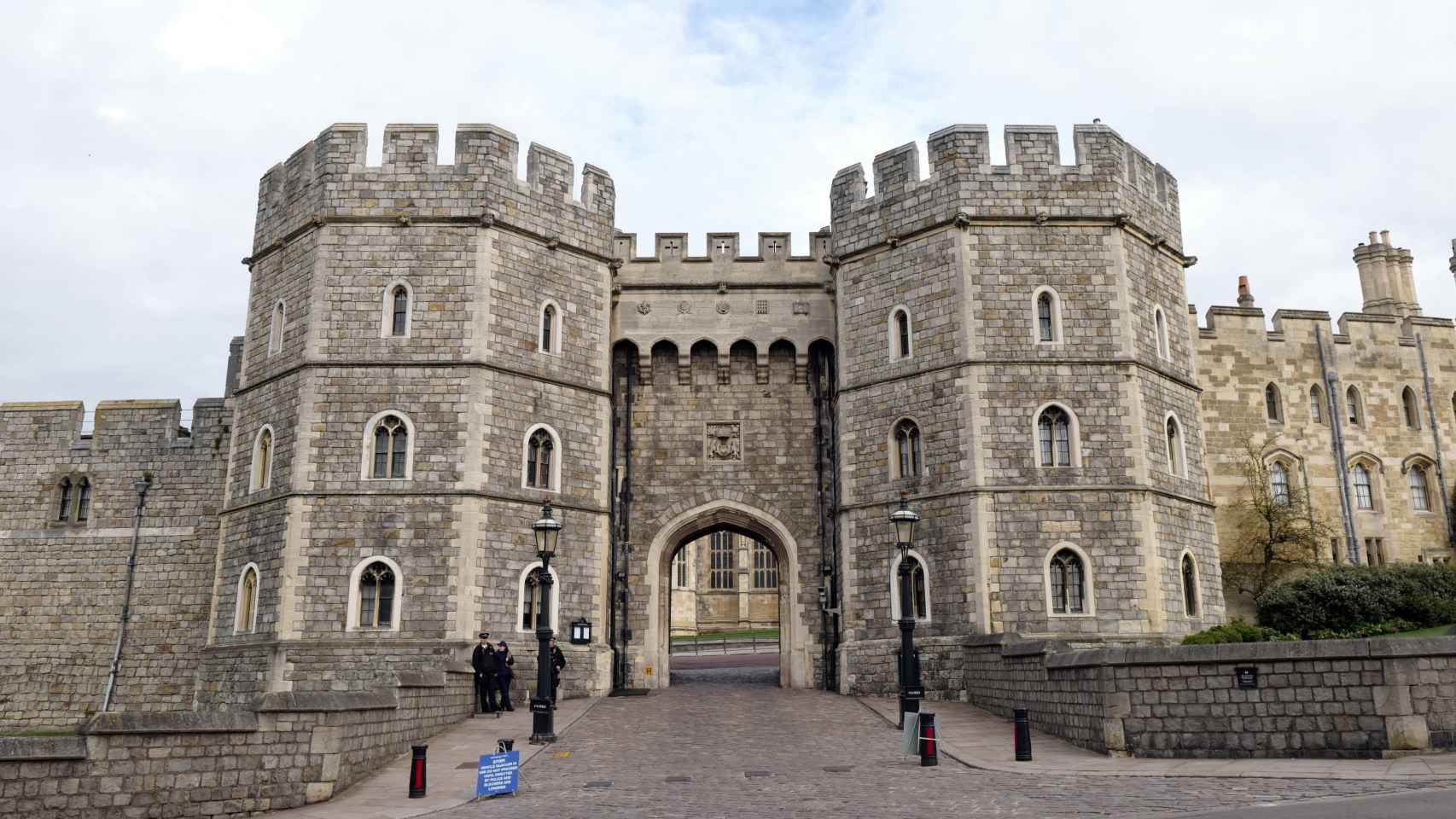 Fachada del castillo de Windsor.