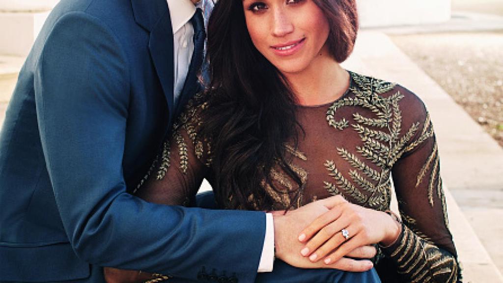 Harry y Meghan en su foto oficial de compromiso.