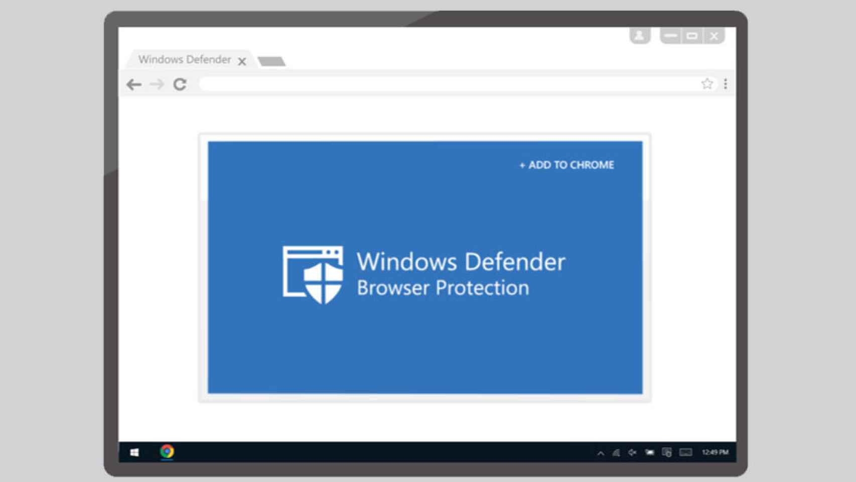 microsoft windows defender browser protection navegador web google chrome antivirus