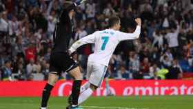 Cristiano Ronaldo celebra su gol ante Kepa, el mejor del Athletic ante el Real Madrid.