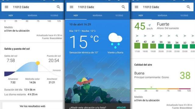 Google nos ofrece desde el propio buscador información sobre la calidad del aire