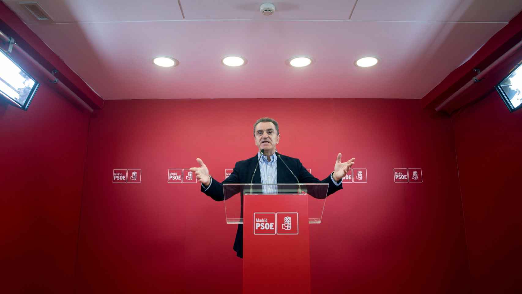 José Manuel Franco, este miércoles en la sede del PSOE-M, en Madrid.