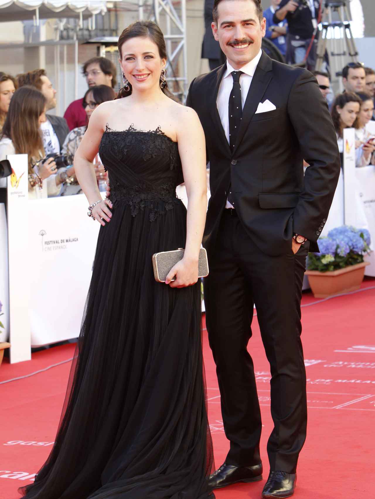 Ruth Nuñez y Alejandro Tous en el Festival de Cine de Málaga en 2015.