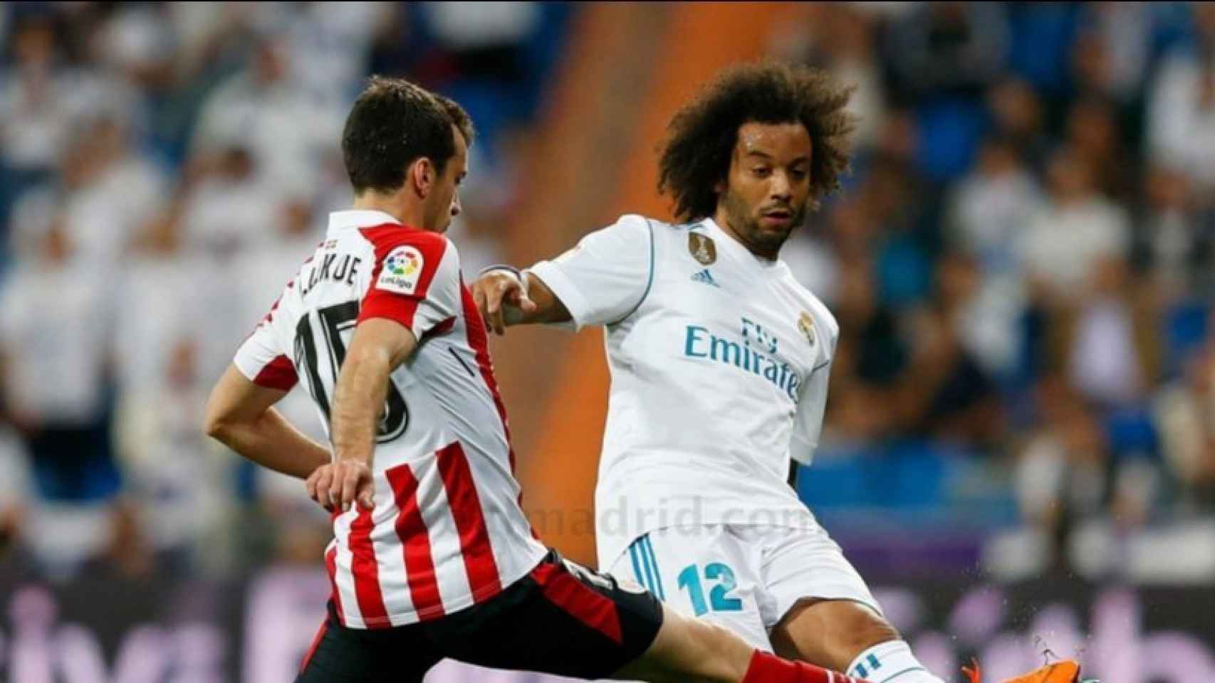 Marcelo, en el Real Madrid - Athletic