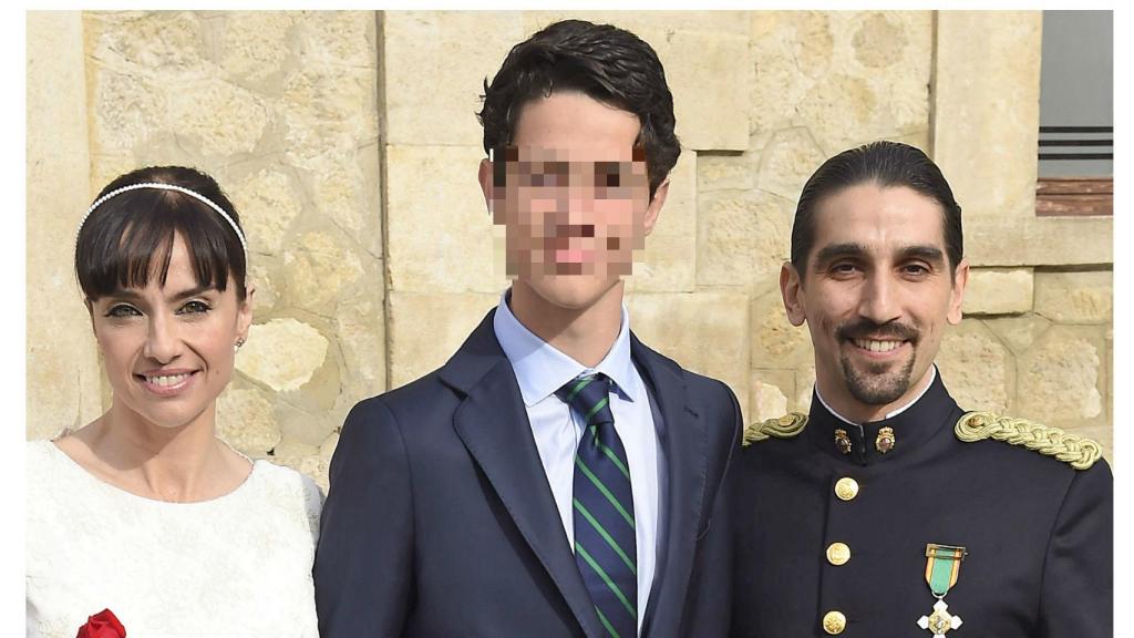 El día de la boda de Beatriz con Rubén Ramírez.