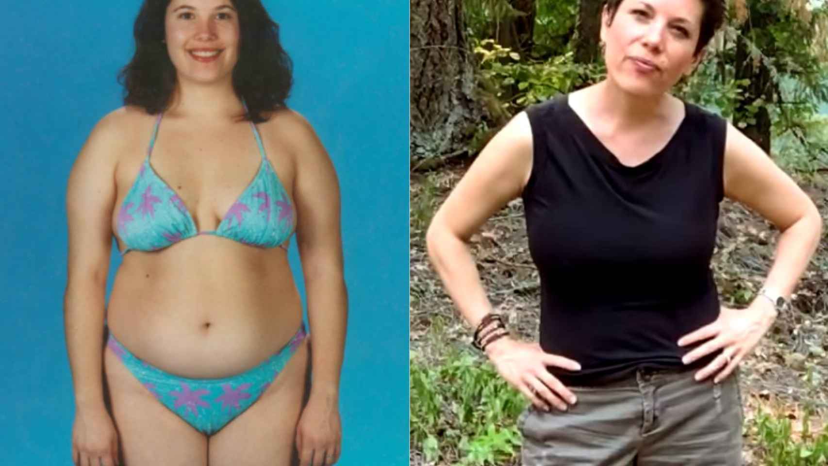 Susan Peirce Thompson, antes y después de su adicción a la comida.