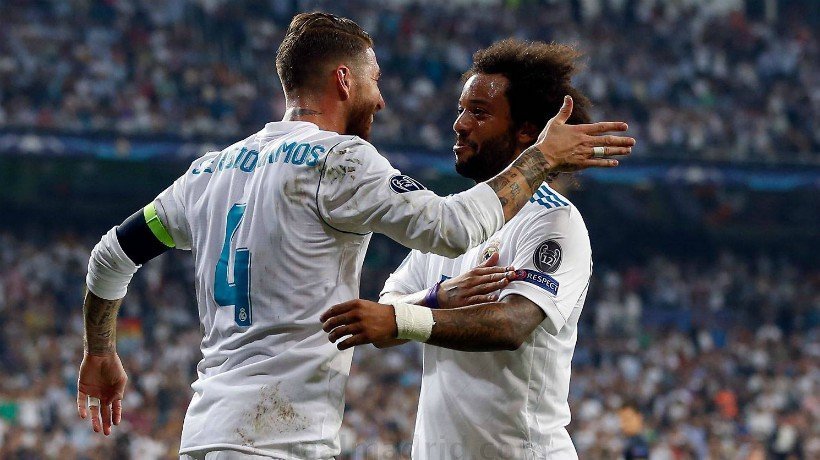 Ramos y Marcelo celebran