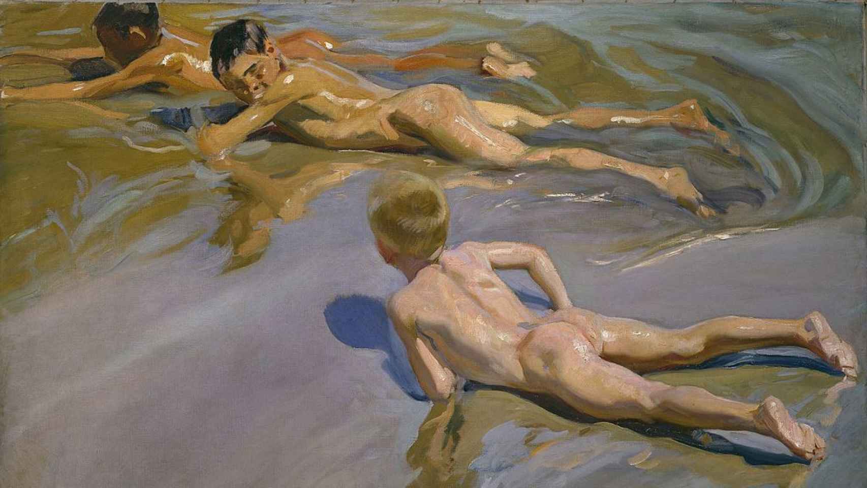 Chicos en la playa, de 1910, de Sorolla.